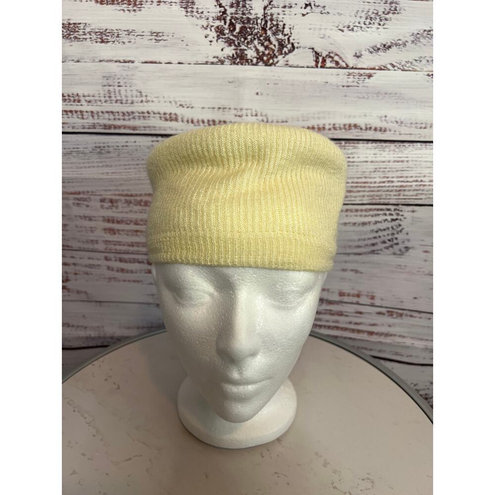 Jean-Charles Brosseau VINTAGE knit cap beanie Vanilla Cream